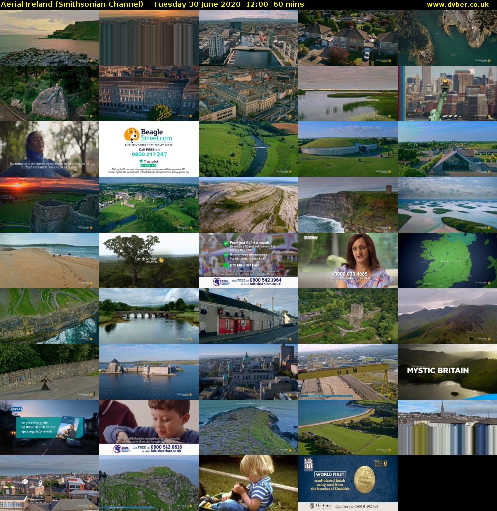 Aerial Ireland (Smithsonian Channel) Tuesday 30 June 2020 12:00 - 13:00