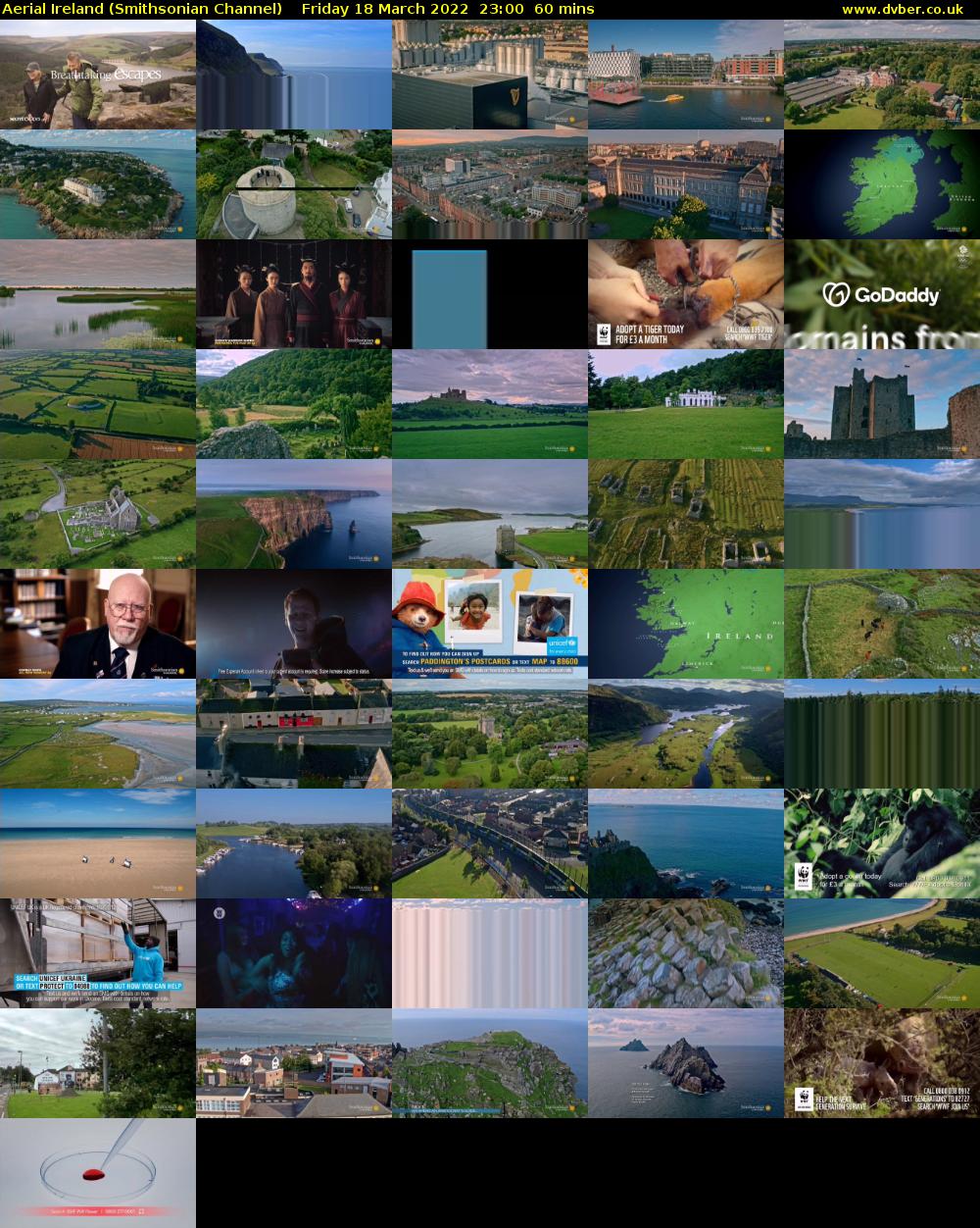 Aerial Ireland (Smithsonian Channel) Friday 18 March 2022 23:00 - 00:00