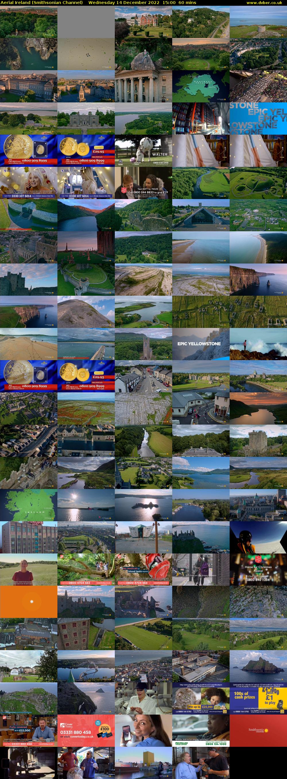 Aerial Ireland (Smithsonian Channel) Wednesday 14 December 2022 15:00 - 16:00