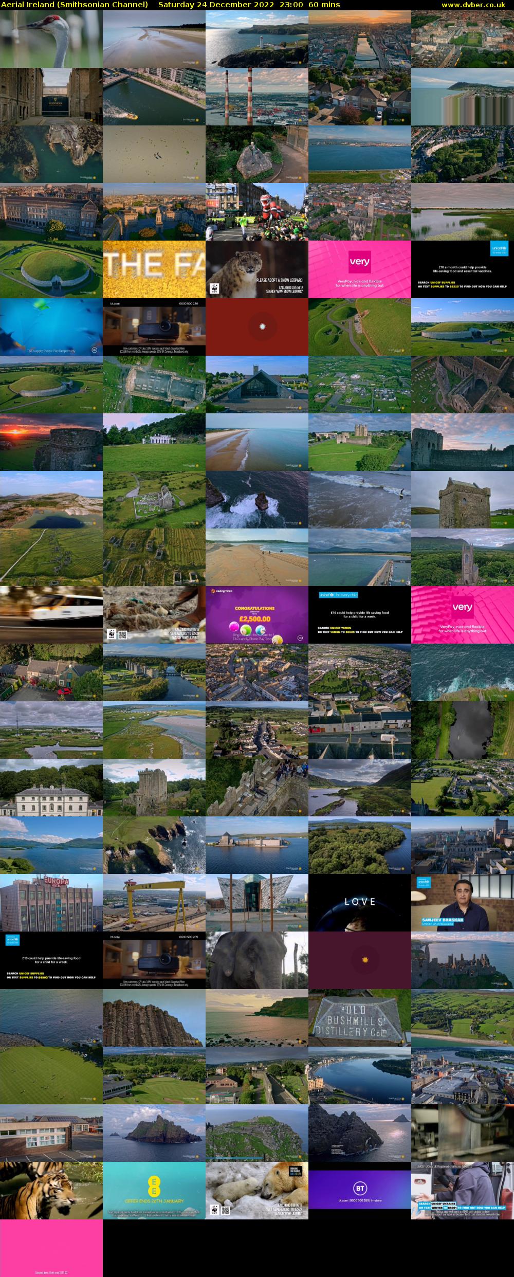 Aerial Ireland (Smithsonian Channel) Saturday 24 December 2022 23:00 - 00:00
