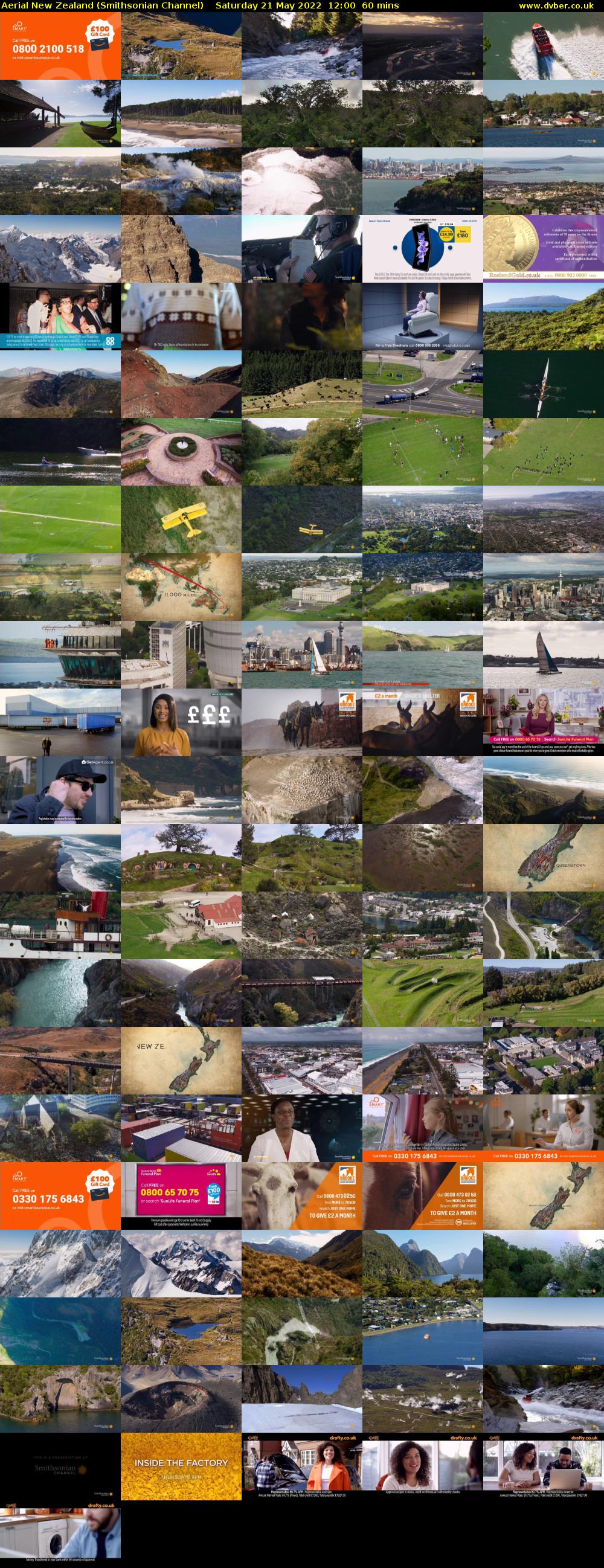 Aerial New Zealand (Smithsonian Channel) Saturday 21 May 2022 12:00 - 13:00