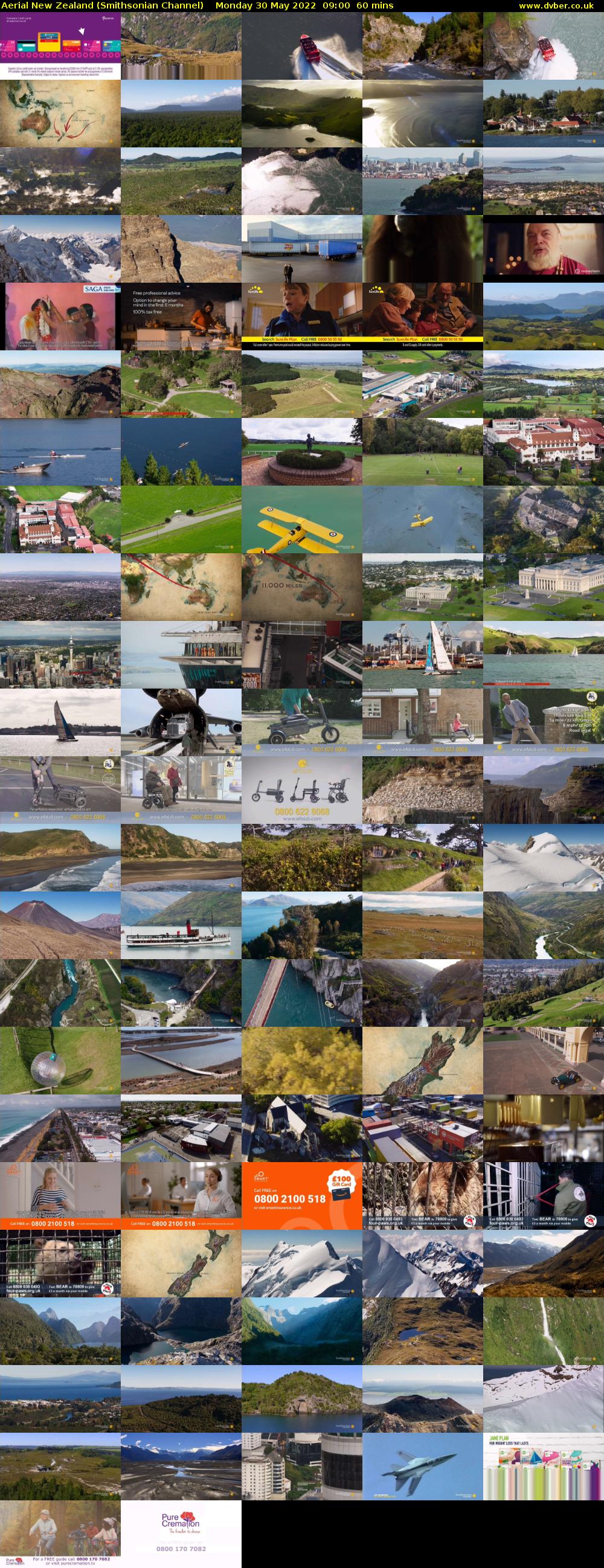 Aerial New Zealand (Smithsonian Channel) Monday 30 May 2022 09:00 - 10:00