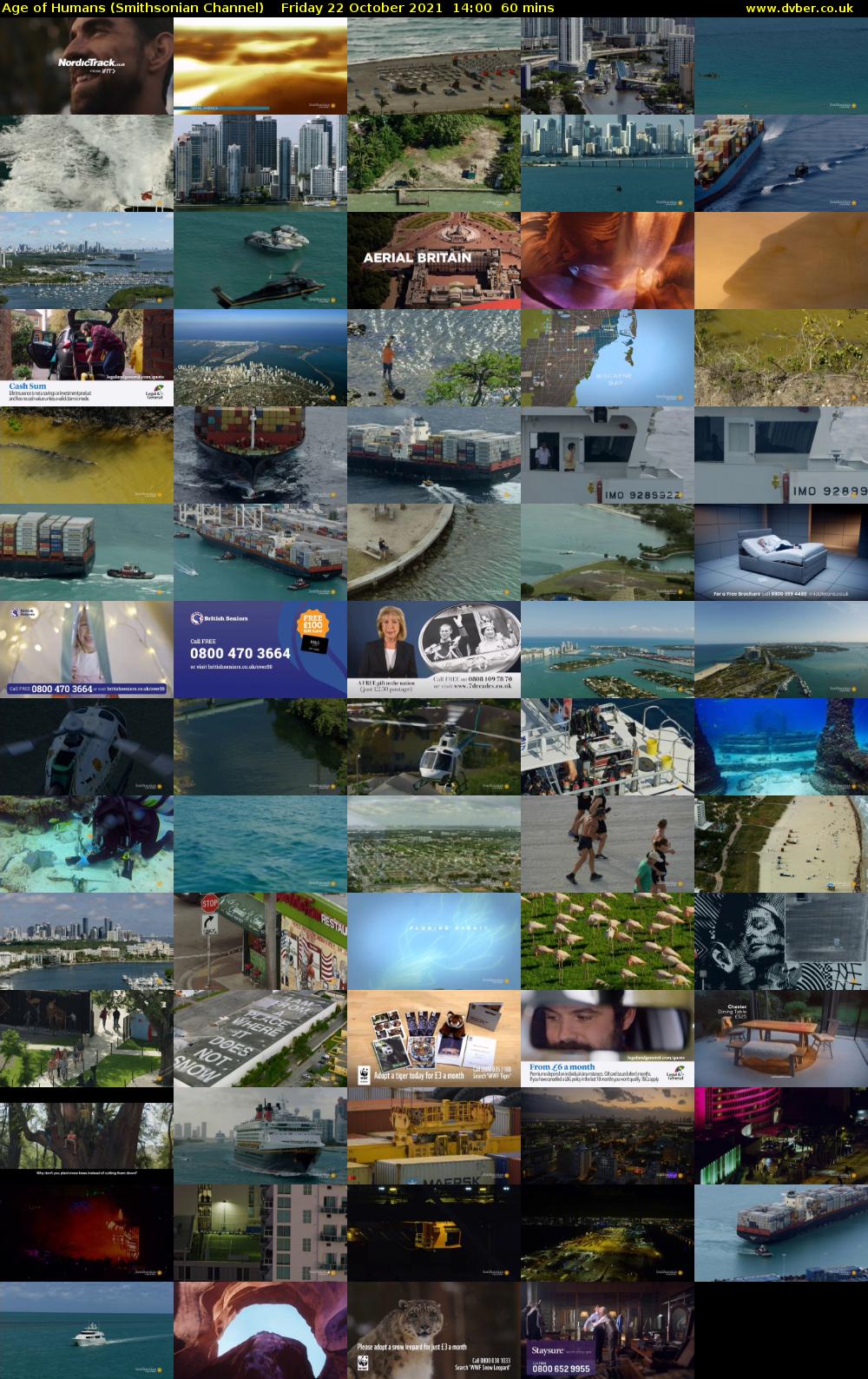 Age of Humans (Smithsonian Channel) Friday 22 October 2021 14:00 - 15:00