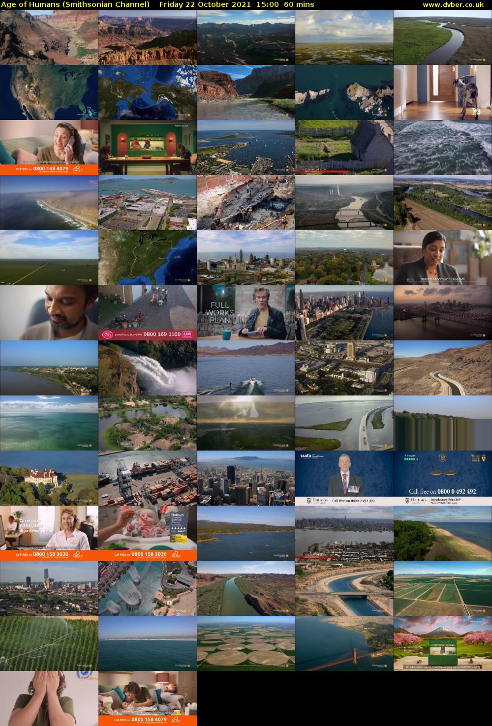 Age of Humans (Smithsonian Channel) Friday 22 October 2021 15:00 - 16:00