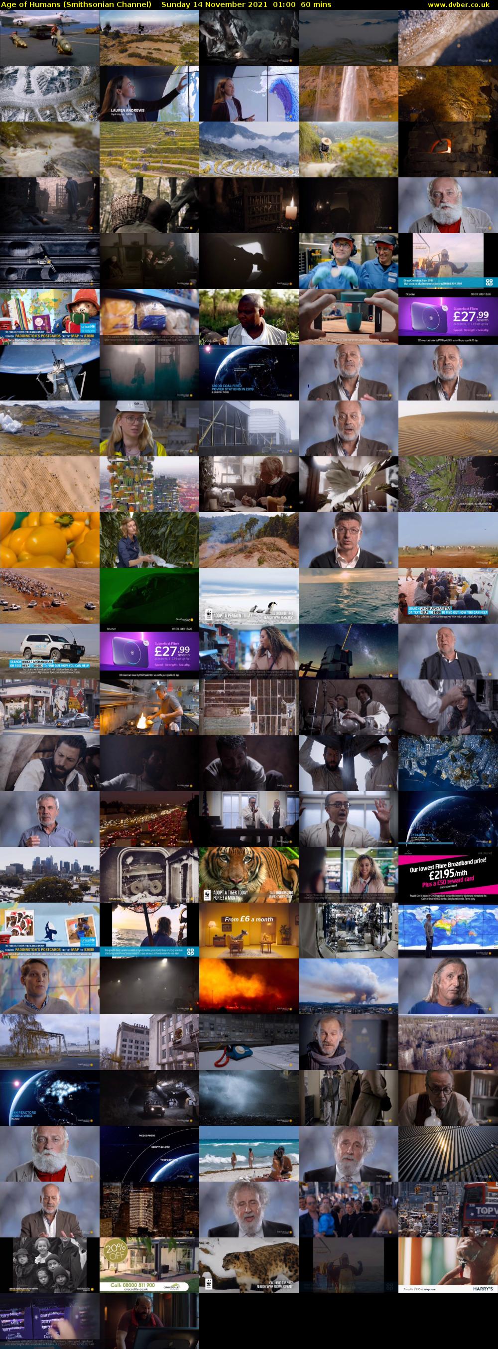 Age of Humans (Smithsonian Channel) Sunday 14 November 2021 01:00 - 02:00