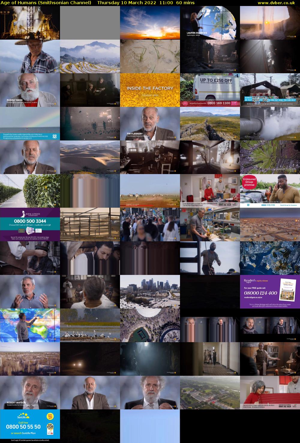 Age of Humans (Smithsonian Channel) Thursday 10 March 2022 11:00 - 12:00