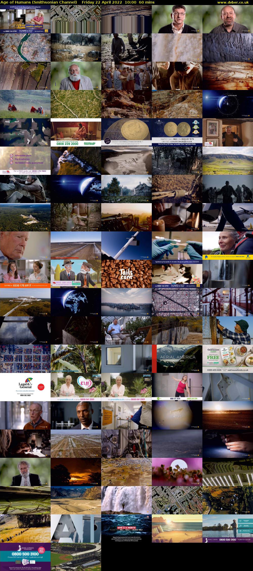 Age of Humans (Smithsonian Channel) Friday 22 April 2022 10:00 - 11:00