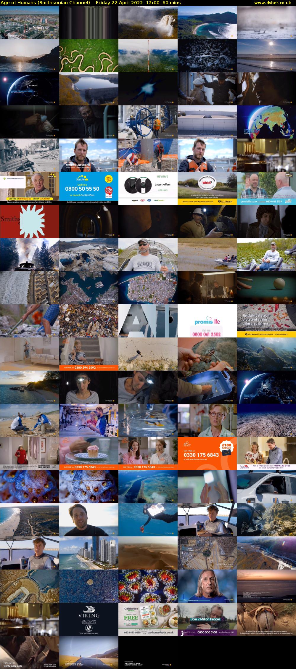 Age of Humans (Smithsonian Channel) Friday 22 April 2022 12:00 - 13:00