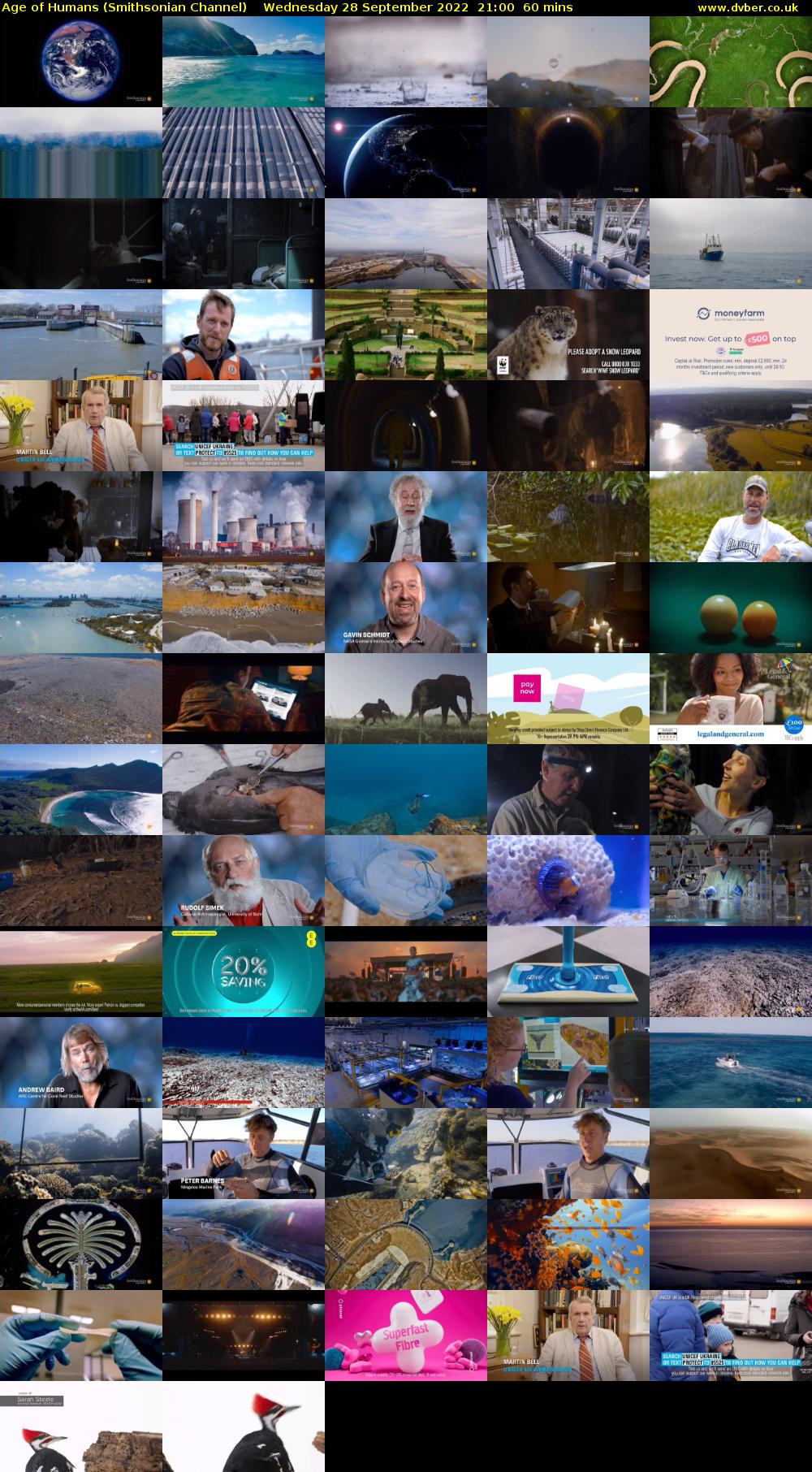 Age of Humans (Smithsonian Channel) Wednesday 28 September 2022 21:00 - 22:00
