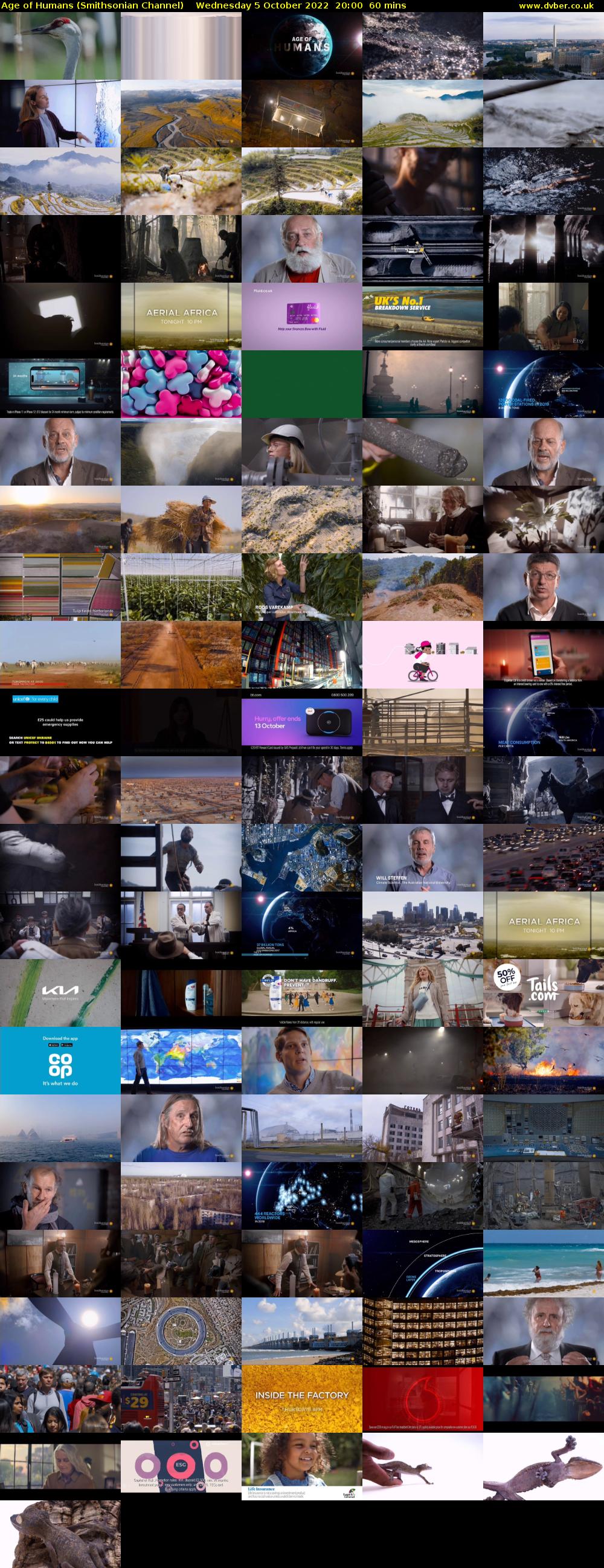 Age of Humans (Smithsonian Channel) Wednesday 5 October 2022 20:00 - 21:00