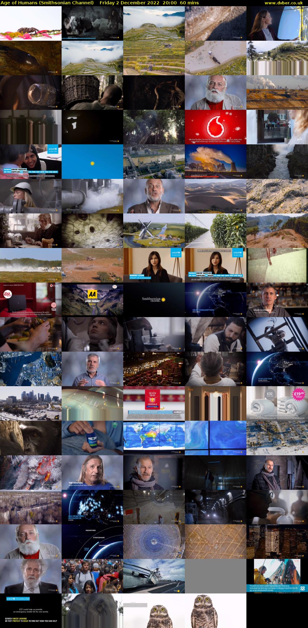 Age of Humans (Smithsonian Channel) Friday 2 December 2022 20:00 - 21:00