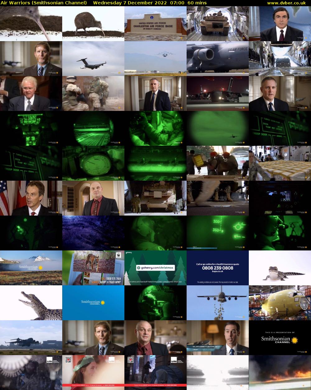 Air Warriors (Smithsonian Channel) Wednesday 7 December 2022 07:00 - 08:00