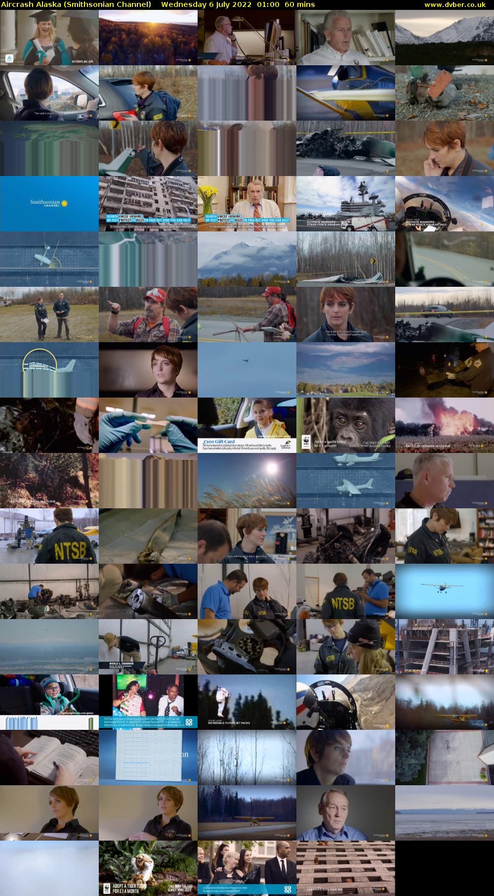 Aircrash Alaska (Smithsonian Channel) Wednesday 6 July 2022 01:00 - 02:00