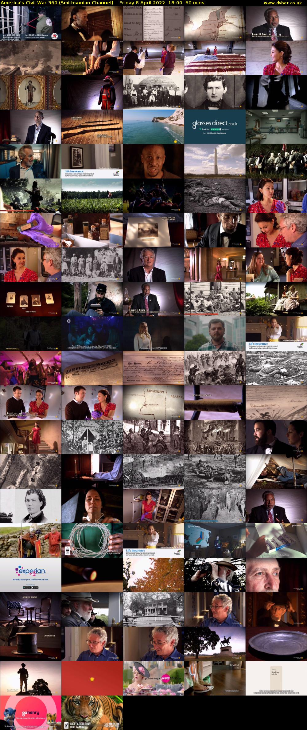 America's Civil War 360 (Smithsonian Channel) Friday 8 April 2022 18:00 - 19:00