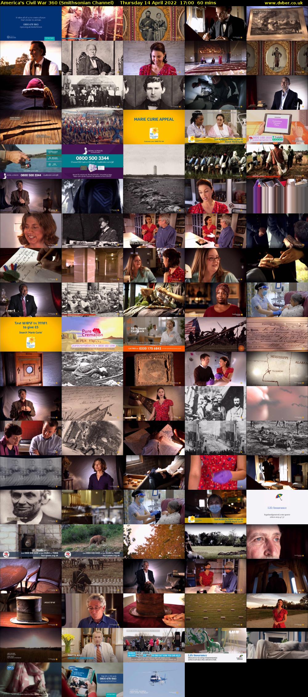 America's Civil War 360 (Smithsonian Channel) Thursday 14 April 2022 17:00 - 18:00