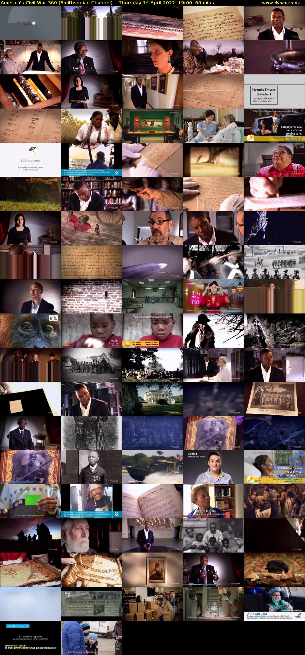 America's Civil War 360 (Smithsonian Channel) Thursday 14 April 2022 19:00 - 20:00