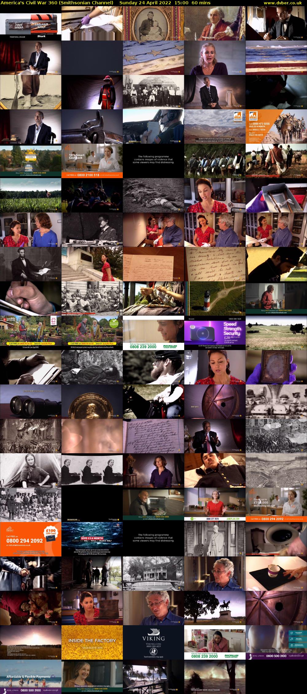 America's Civil War 360 (Smithsonian Channel) Sunday 24 April 2022 15:00 - 16:00