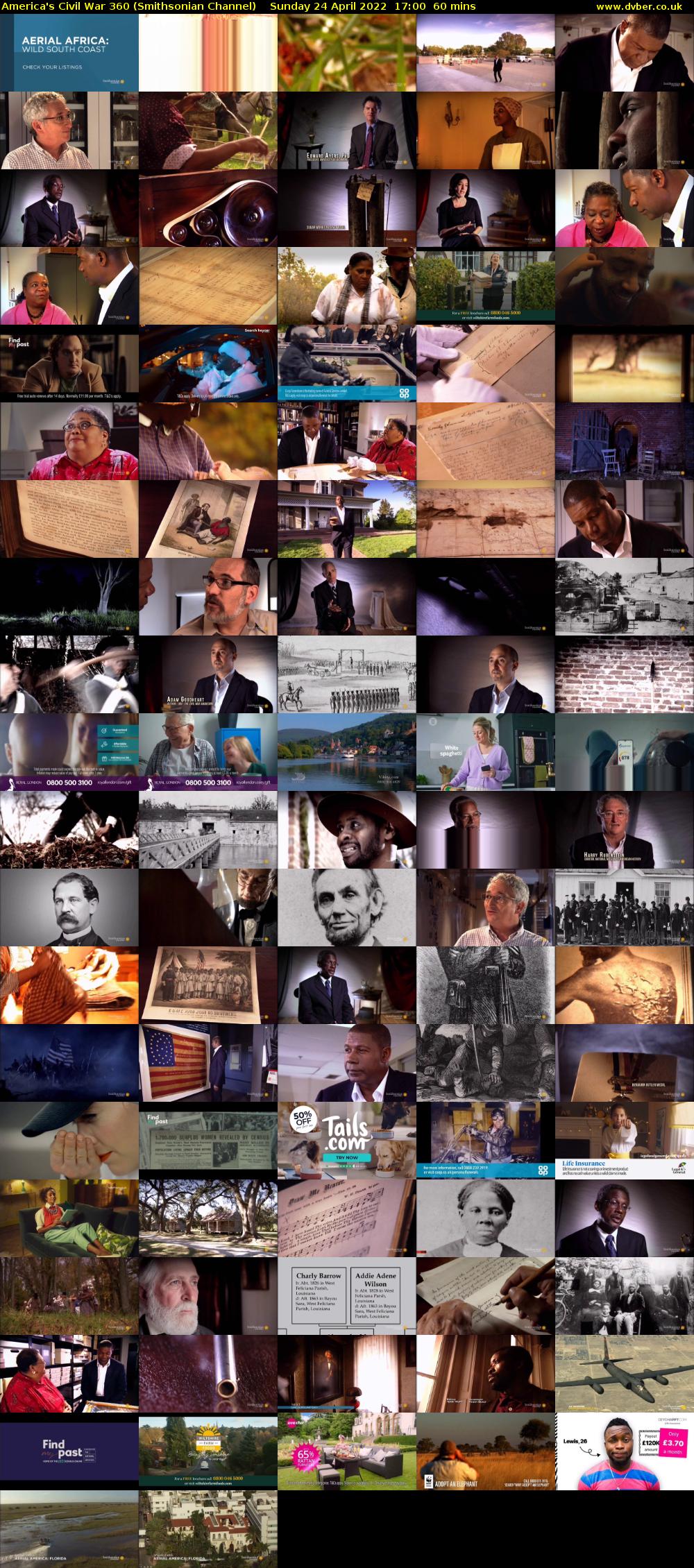 America's Civil War 360 (Smithsonian Channel) Sunday 24 April 2022 17:00 - 18:00