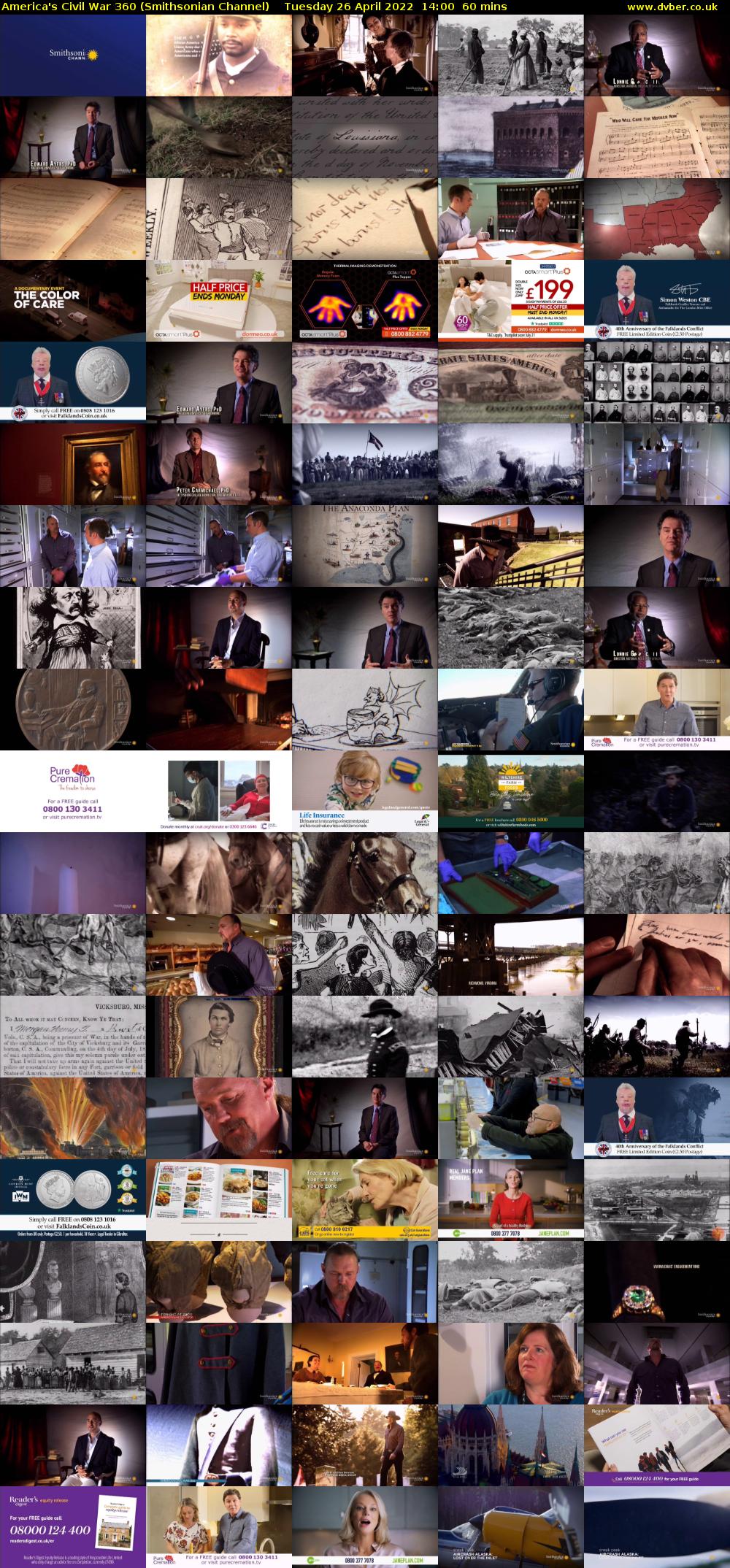America's Civil War 360 (Smithsonian Channel) Tuesday 26 April 2022 14:00 - 15:00