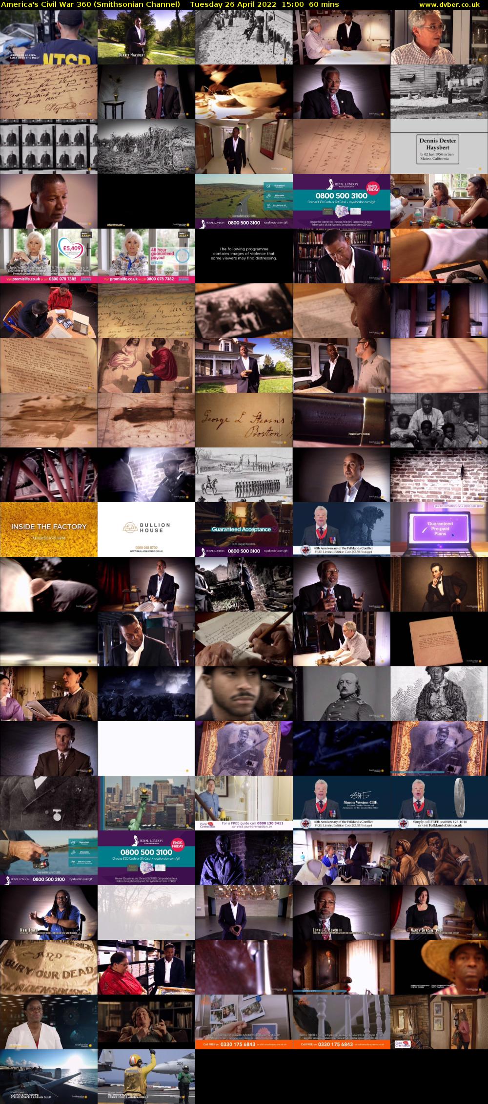 America's Civil War 360 (Smithsonian Channel) Tuesday 26 April 2022 15:00 - 16:00