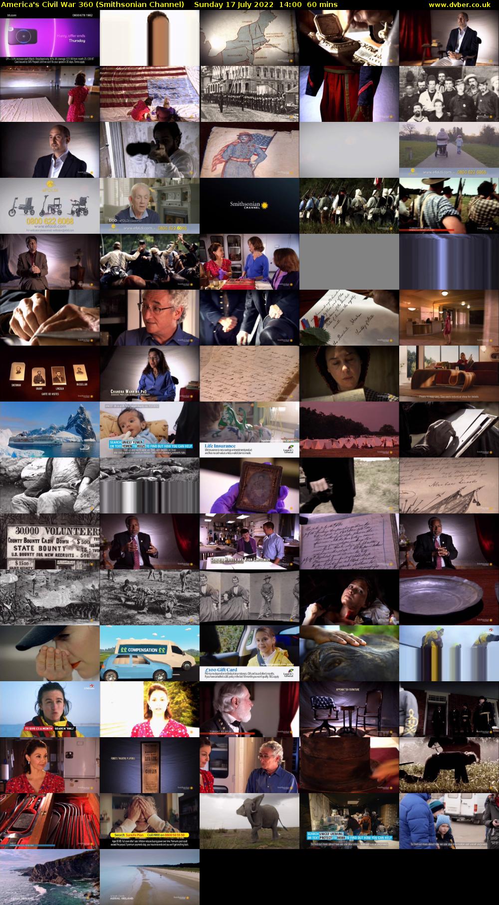 America's Civil War 360 (Smithsonian Channel) Sunday 17 July 2022 14:00 - 15:00