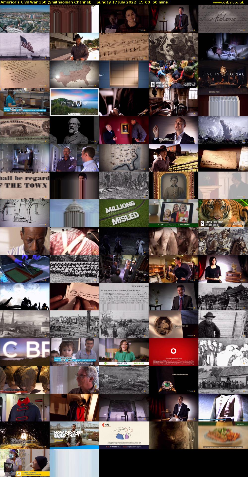 America's Civil War 360 (Smithsonian Channel) Sunday 17 July 2022 15:00 - 16:00
