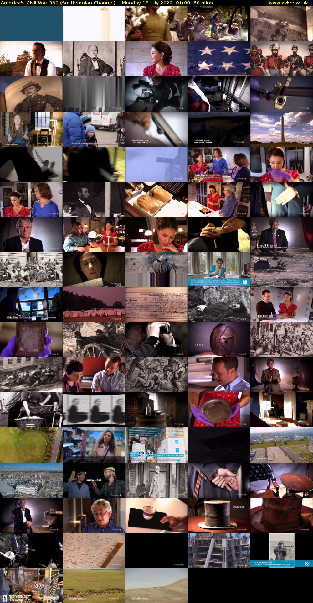 America's Civil War 360 (Smithsonian Channel) Monday 18 July 2022 01:00 - 02:00
