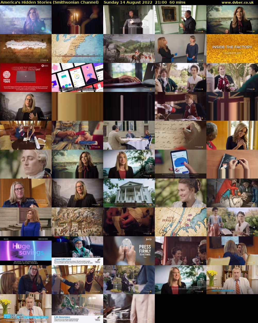 America's Hidden Stories (Smithsonian Channel) Sunday 14 August 2022 21:00 - 22:00