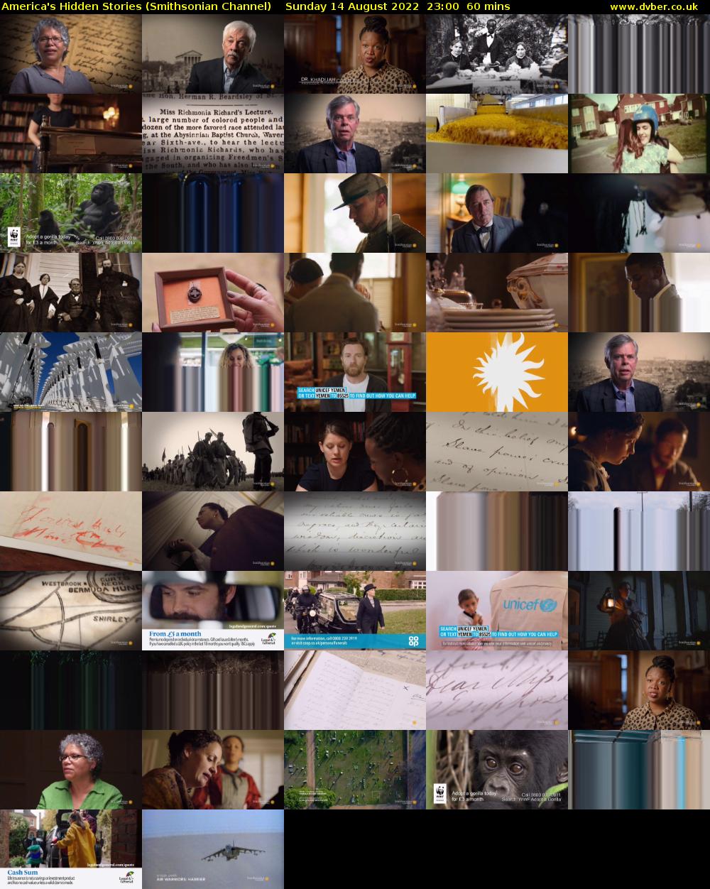 America's Hidden Stories (Smithsonian Channel) Sunday 14 August 2022 23:00 - 00:00