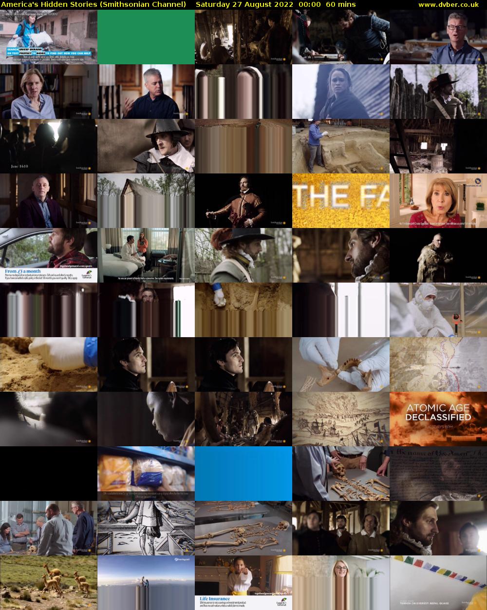 America's Hidden Stories (Smithsonian Channel) Saturday 27 August 2022 00:00 - 01:00