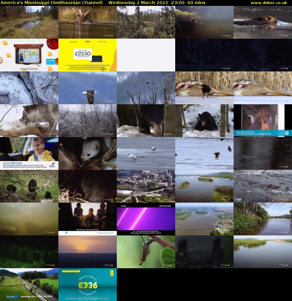 America's Mississippi (Smithsonian Channel) Wednesday 2 March 2022 23:00 - 00:00