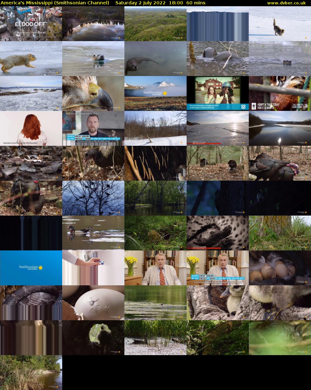America's Mississippi (Smithsonian Channel) Saturday 2 July 2022 18:00 - 19:00