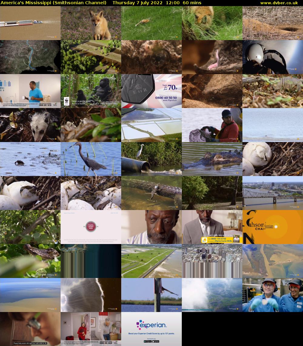 America's Mississippi (Smithsonian Channel) Thursday 7 July 2022 12:00 - 13:00