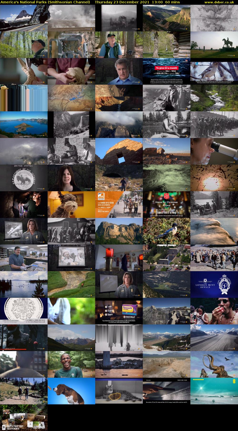 America's National Parks (Smithsonian Channel) Thursday 23 December 2021 13:00 - 14:00