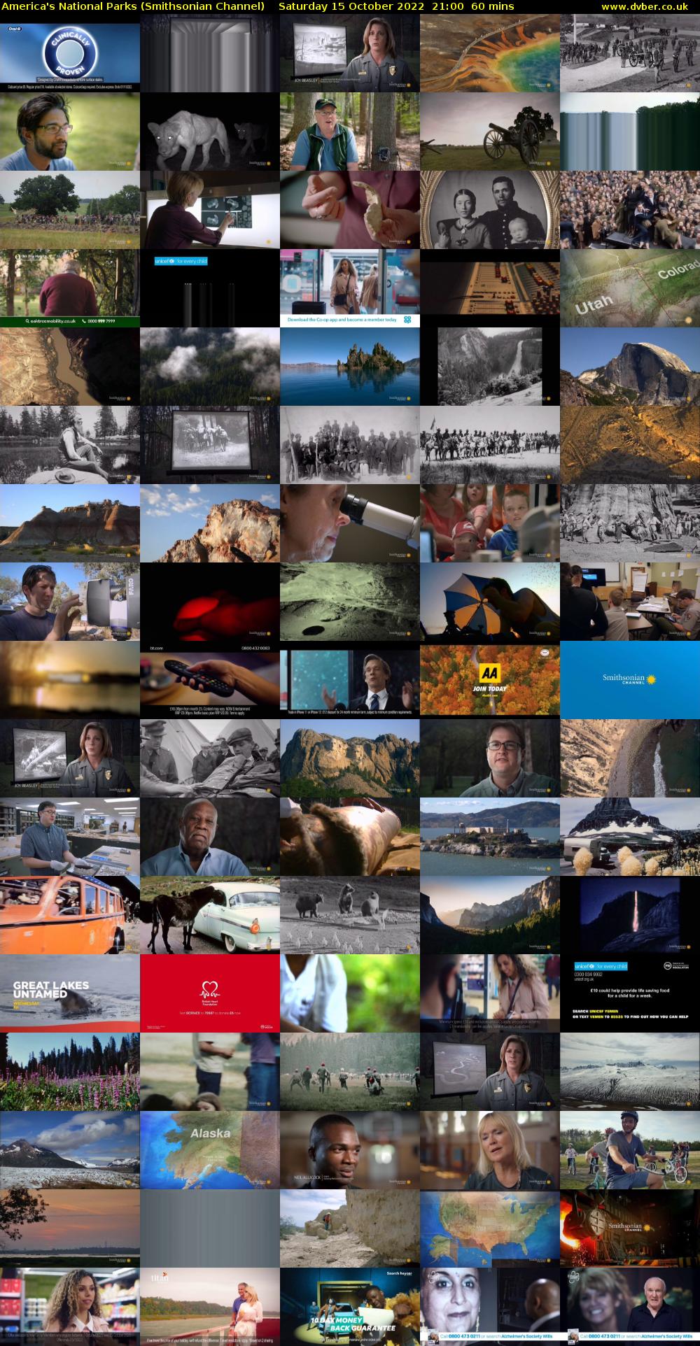 America's National Parks (Smithsonian Channel) Saturday 15 October 2022 21:00 - 22:00