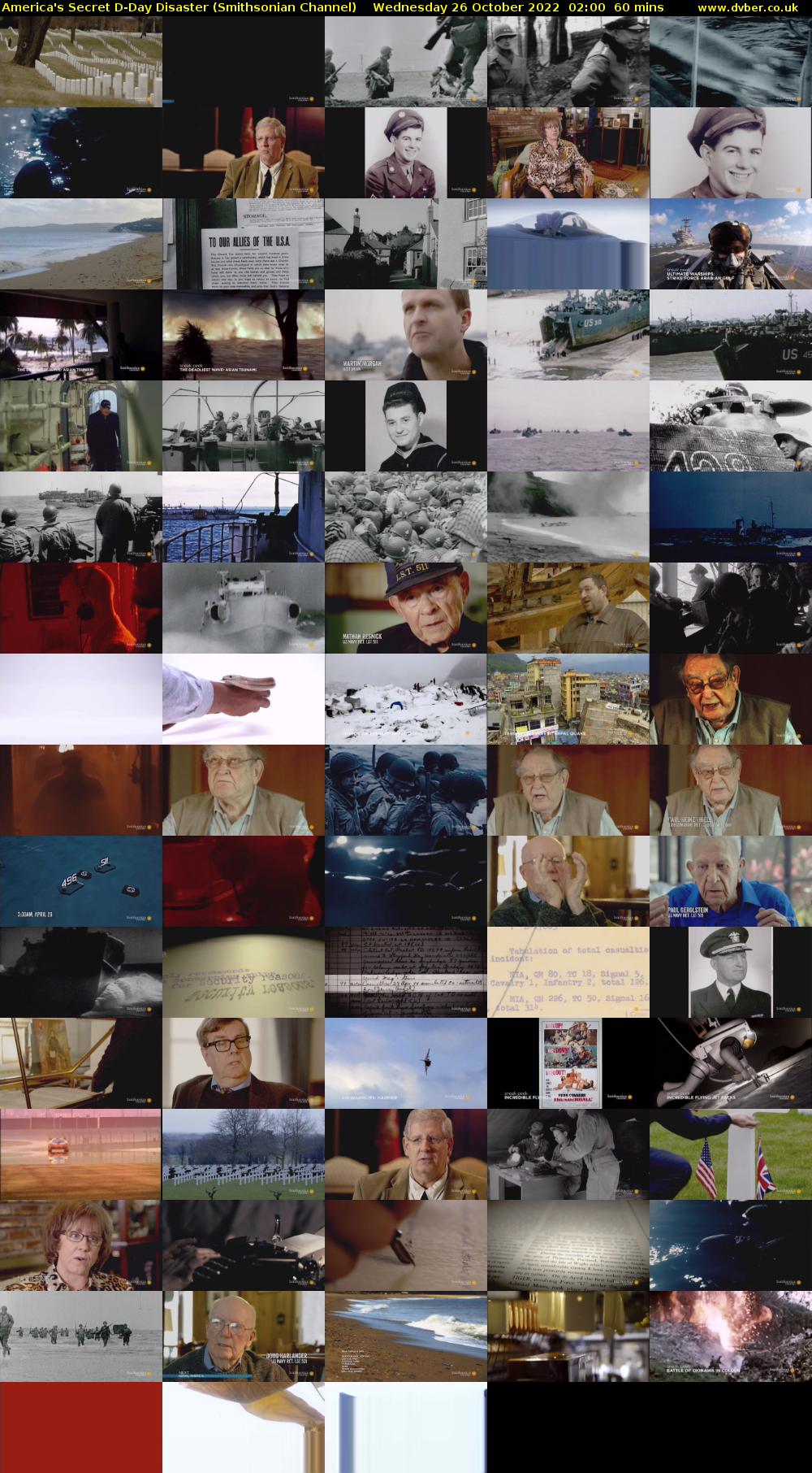 America's Secret D-Day Disaster (Smithsonian Channel) Wednesday 26 October 2022 02:00 - 03:00
