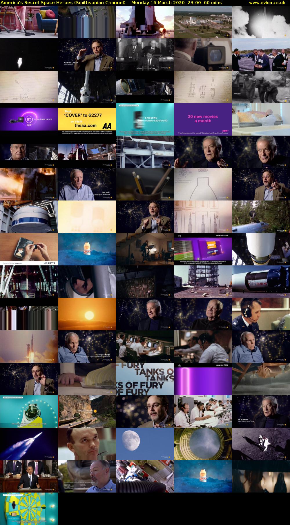America's Secret Space Heroes (Smithsonian Channel) Monday 16 March 2020 23:00 - 00:00