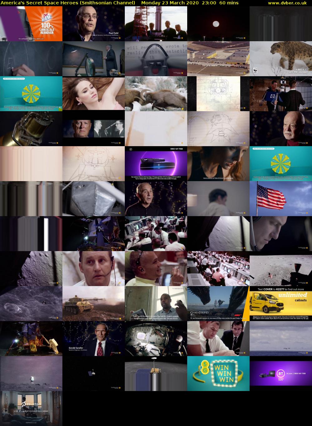 America's Secret Space Heroes (Smithsonian Channel) Monday 23 March 2020 23:00 - 00:00