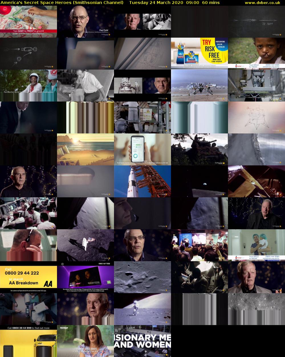 America's Secret Space Heroes (Smithsonian Channel) Tuesday 24 March 2020 09:00 - 10:00