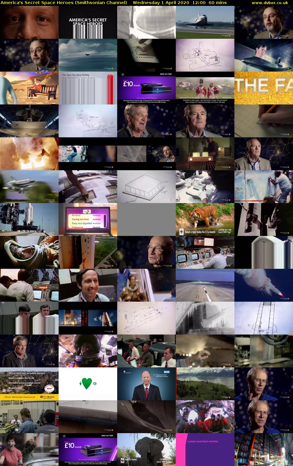America's Secret Space Heroes (Smithsonian Channel) Wednesday 1 April 2020 12:00 - 13:00