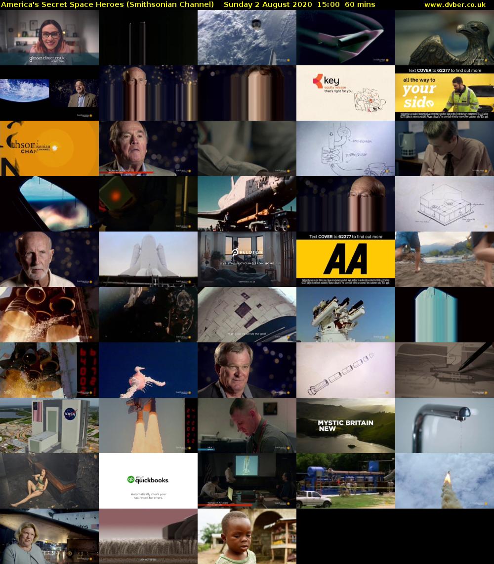 America's Secret Space Heroes (Smithsonian Channel) Sunday 2 August 2020 15:00 - 16:00