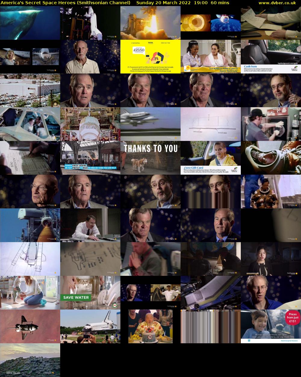 America's Secret Space Heroes (Smithsonian Channel) Sunday 20 March 2022 19:00 - 20:00