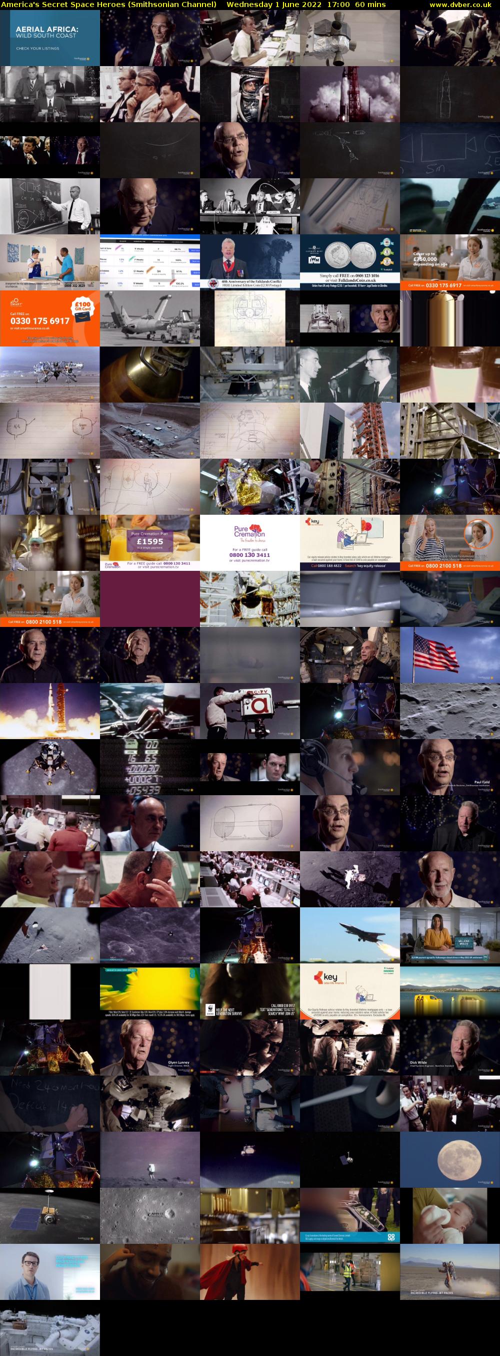 America's Secret Space Heroes (Smithsonian Channel) Wednesday 1 June 2022 17:00 - 18:00