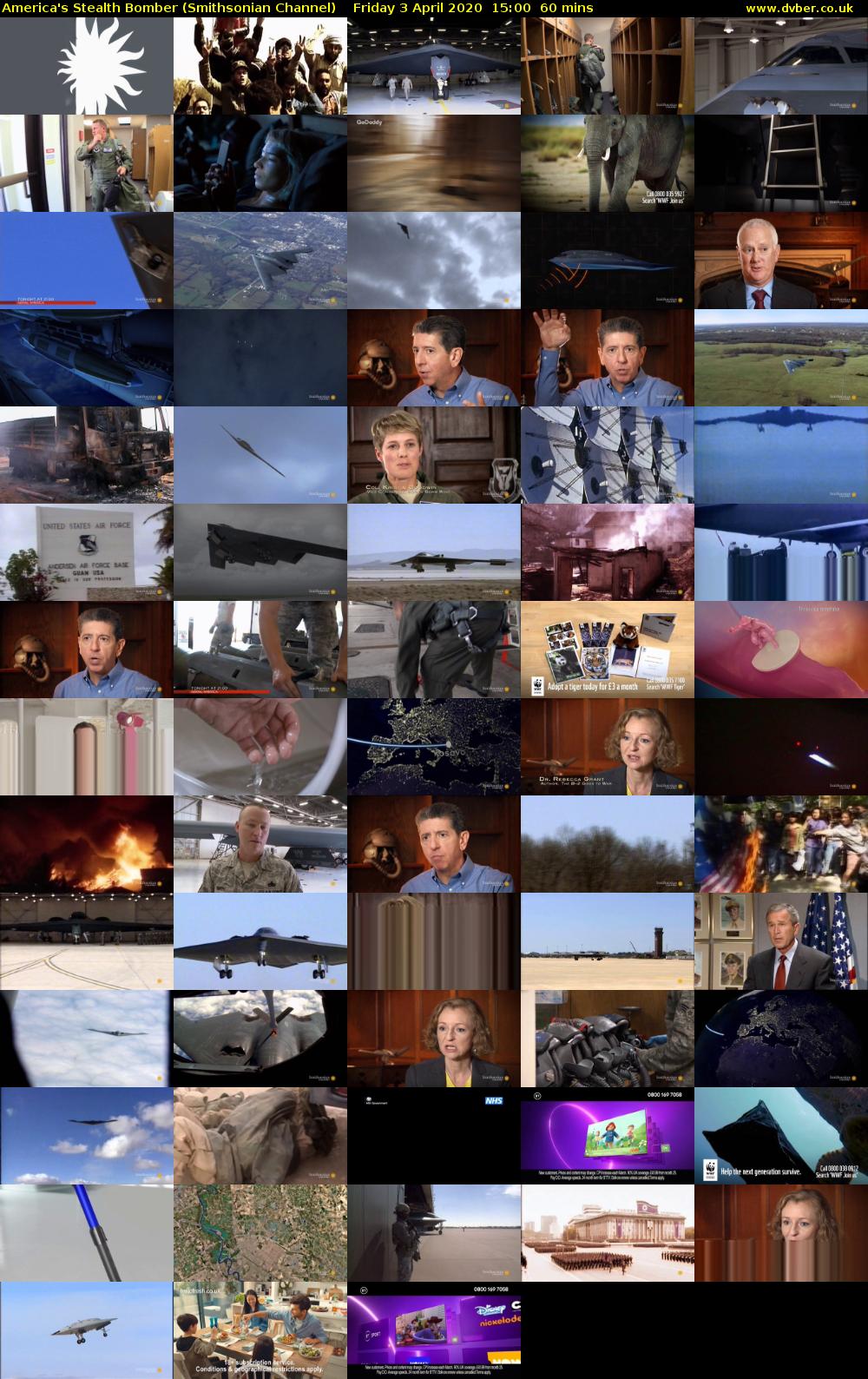 America's Stealth Bomber (Smithsonian Channel) Friday 3 April 2020 15:00 - 16:00