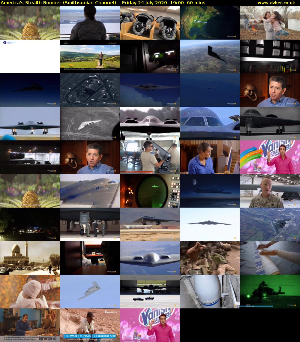 America's Stealth Bomber (Smithsonian Channel) Friday 24 July 2020 19:00 - 20:00