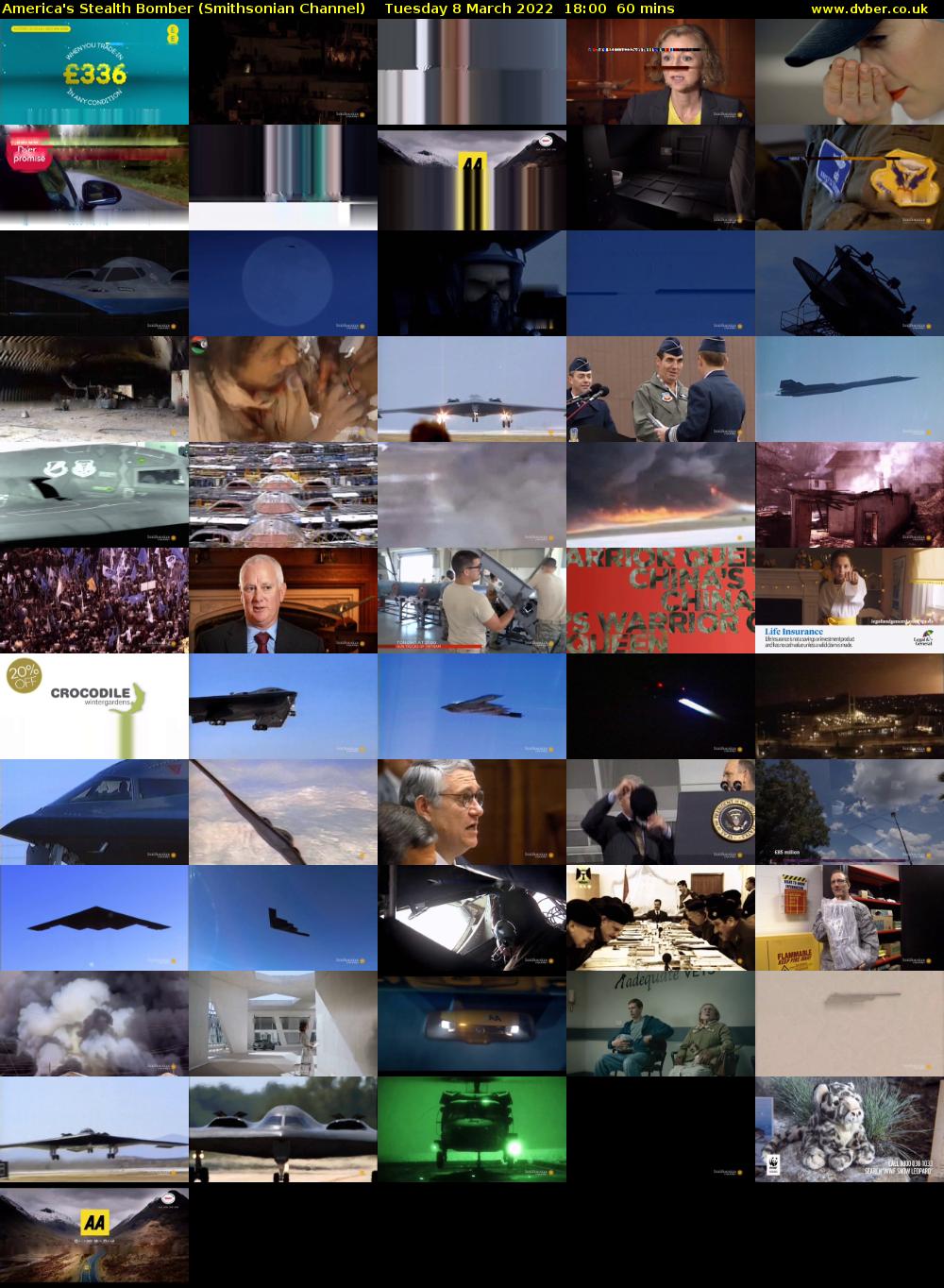 America's Stealth Bomber (Smithsonian Channel) Tuesday 8 March 2022 18:00 - 19:00
