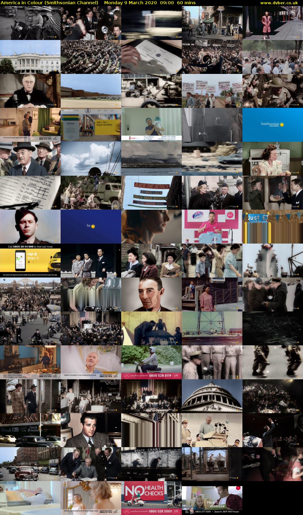 America in Colour (Smithsonian Channel) Monday 9 March 2020 09:00 - 10:00