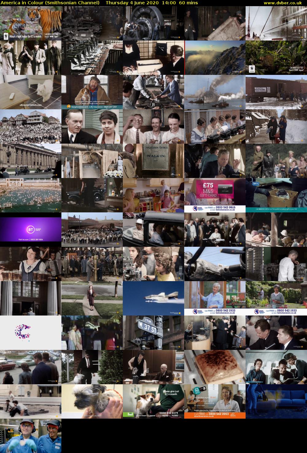 America in Colour (Smithsonian Channel) Thursday 4 June 2020 14:00 - 15:00