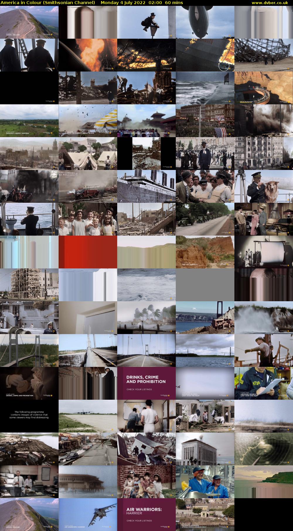 America in Colour (Smithsonian Channel) Monday 4 July 2022 02:00 - 03:00