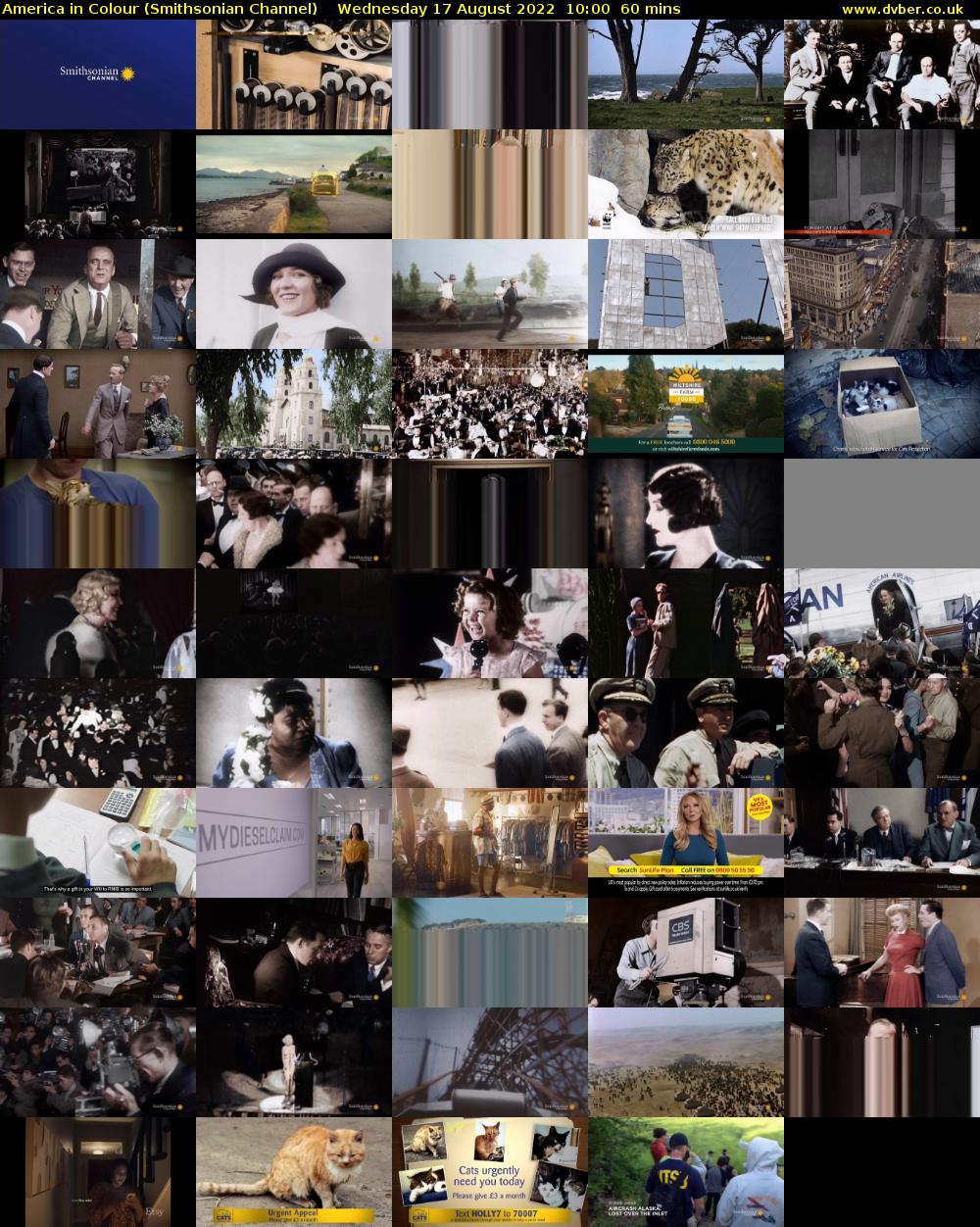 America in Colour (Smithsonian Channel) Wednesday 17 August 2022 10:00 - 11:00